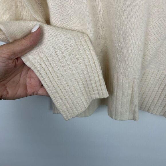 Anthropologie cashmere collection sweater cream ivory size XS lightweight 100% c - Picture 11 of 11